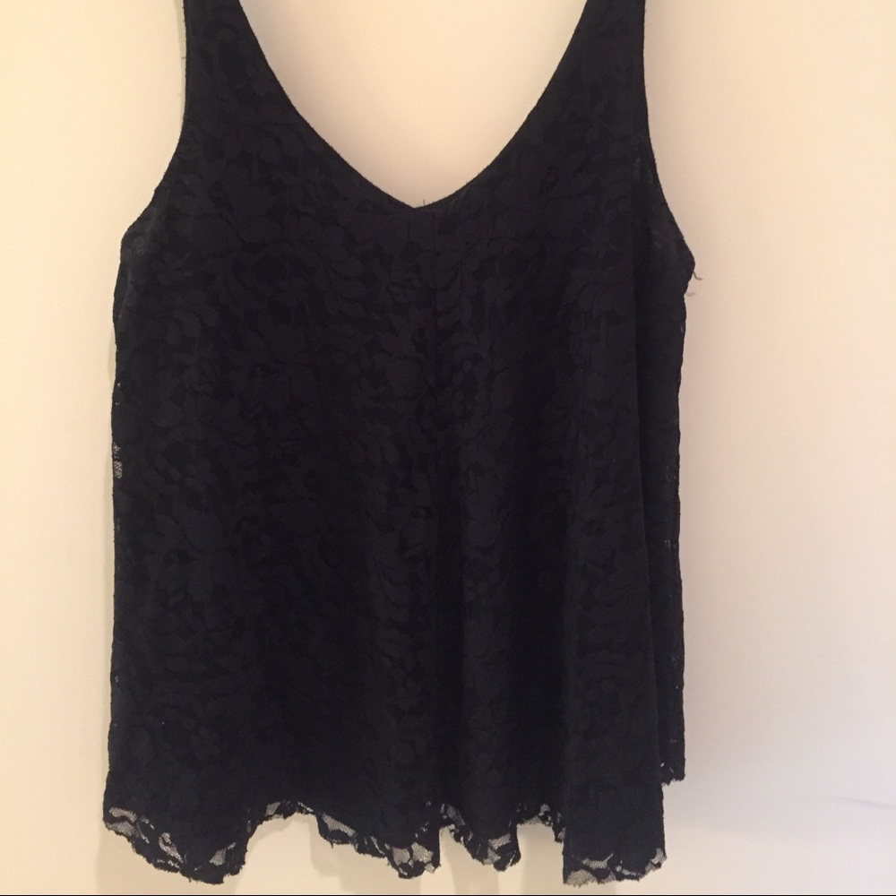 American Eagle black lace tank top